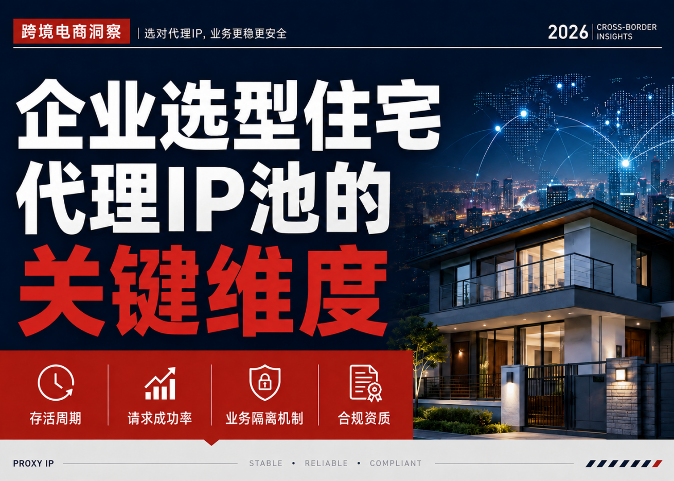 住宅代理IP池从数量竞争到质量竞争，企业选型该关注什么？