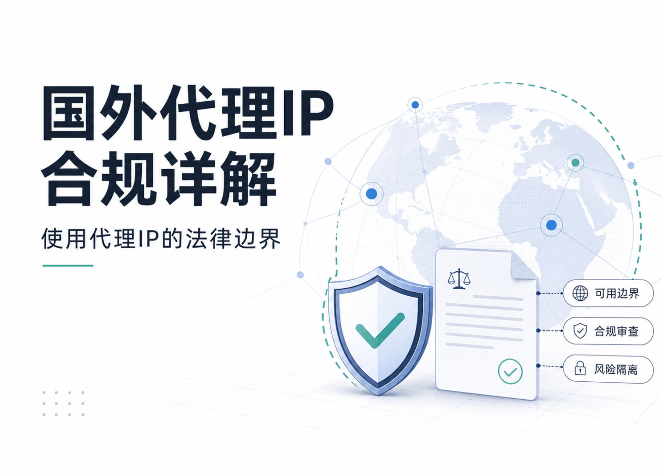 国外代理IP合规详解：使用代理IP的法律边界在哪？