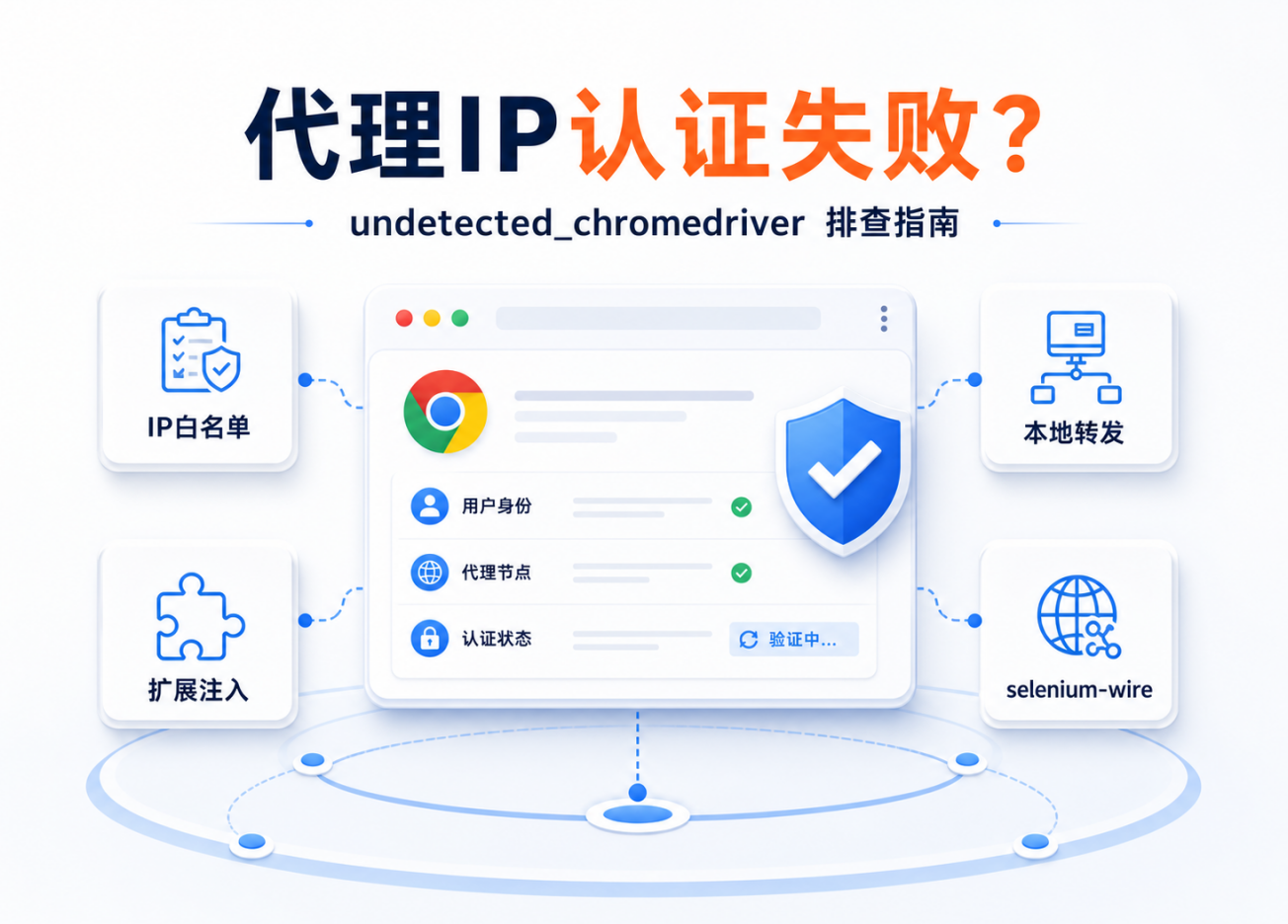 undetected_chromedriver代理IP无法用账密认证怎么办？四种方案逐一拆解