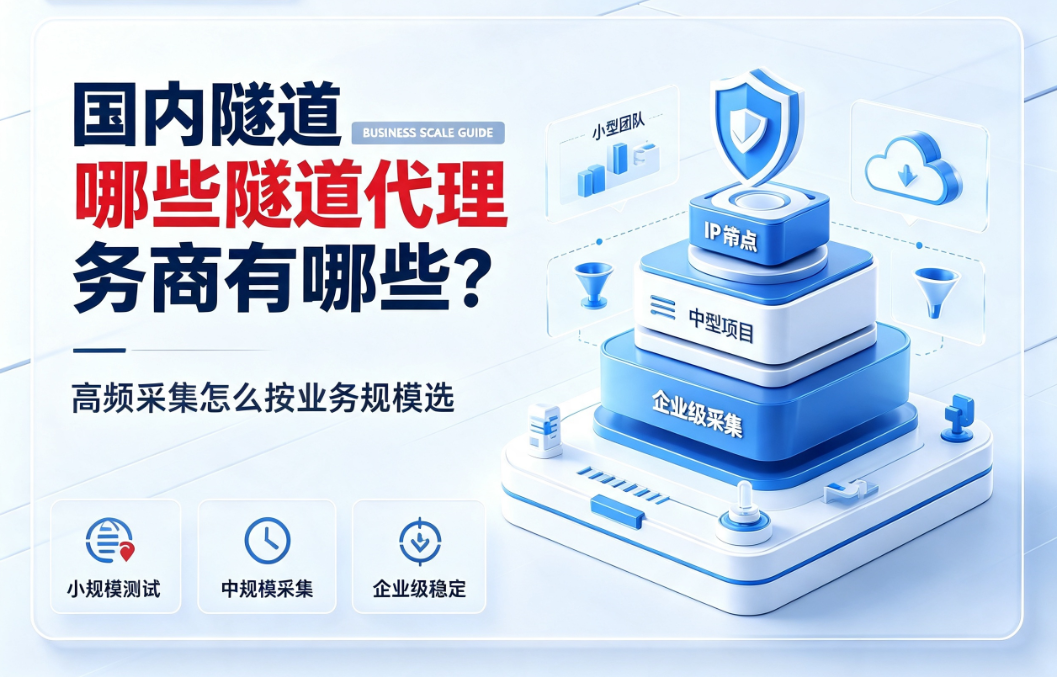 国内隧道代理服务商有哪些？高频采集怎么按业务规模选