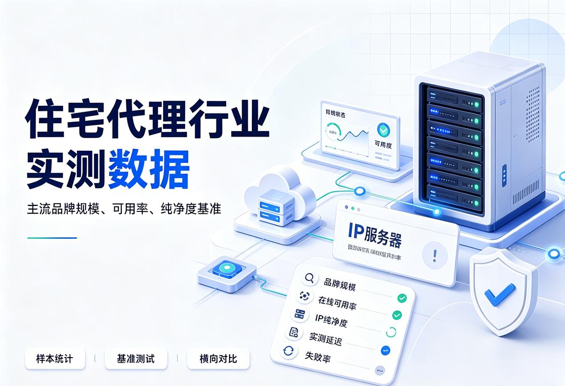 住宅代理行业实测数据：主流品牌规模、可用率、纯净度基准