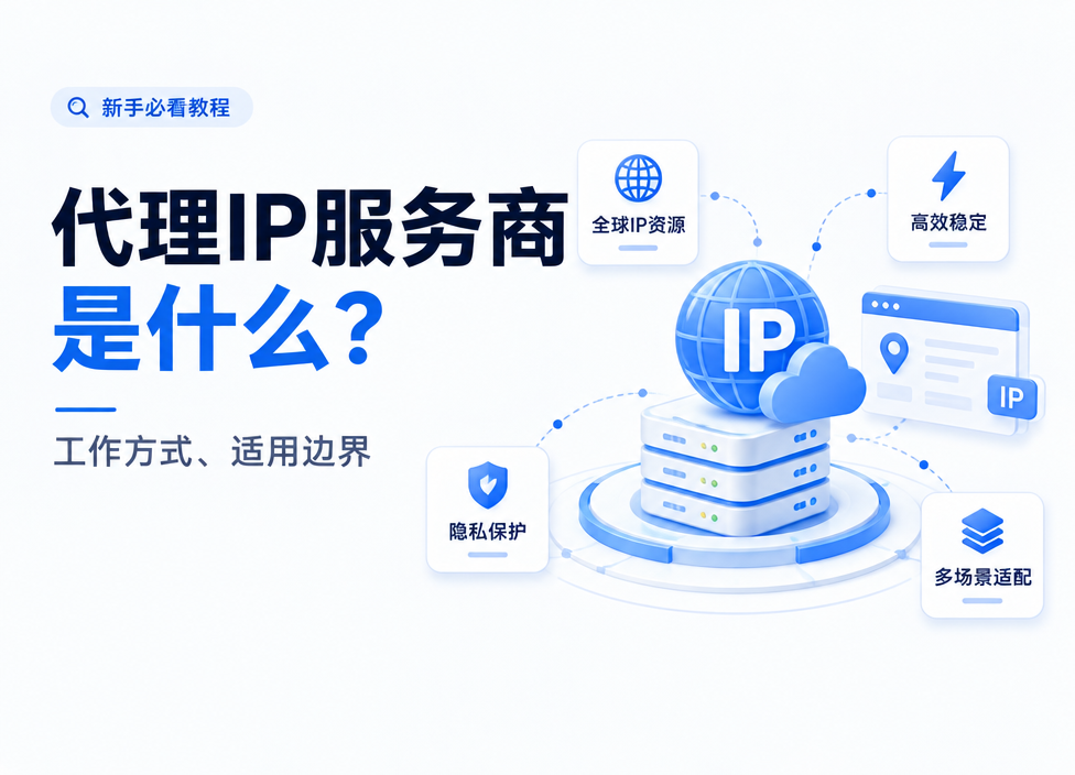 代理IP服务商是什么？工作方式与适用边界在哪里